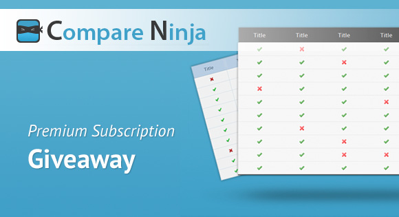 Compare Ninja Premium Subscription Giveaway