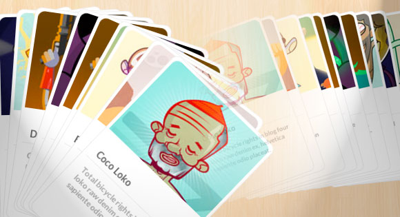 Baraja: A plugin for spreading items in a card-like fashion