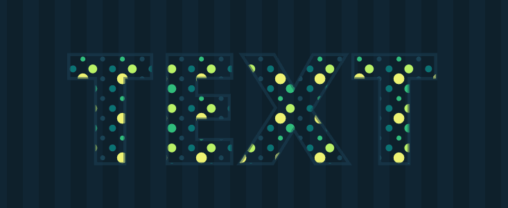 Demo 7: text with pattern