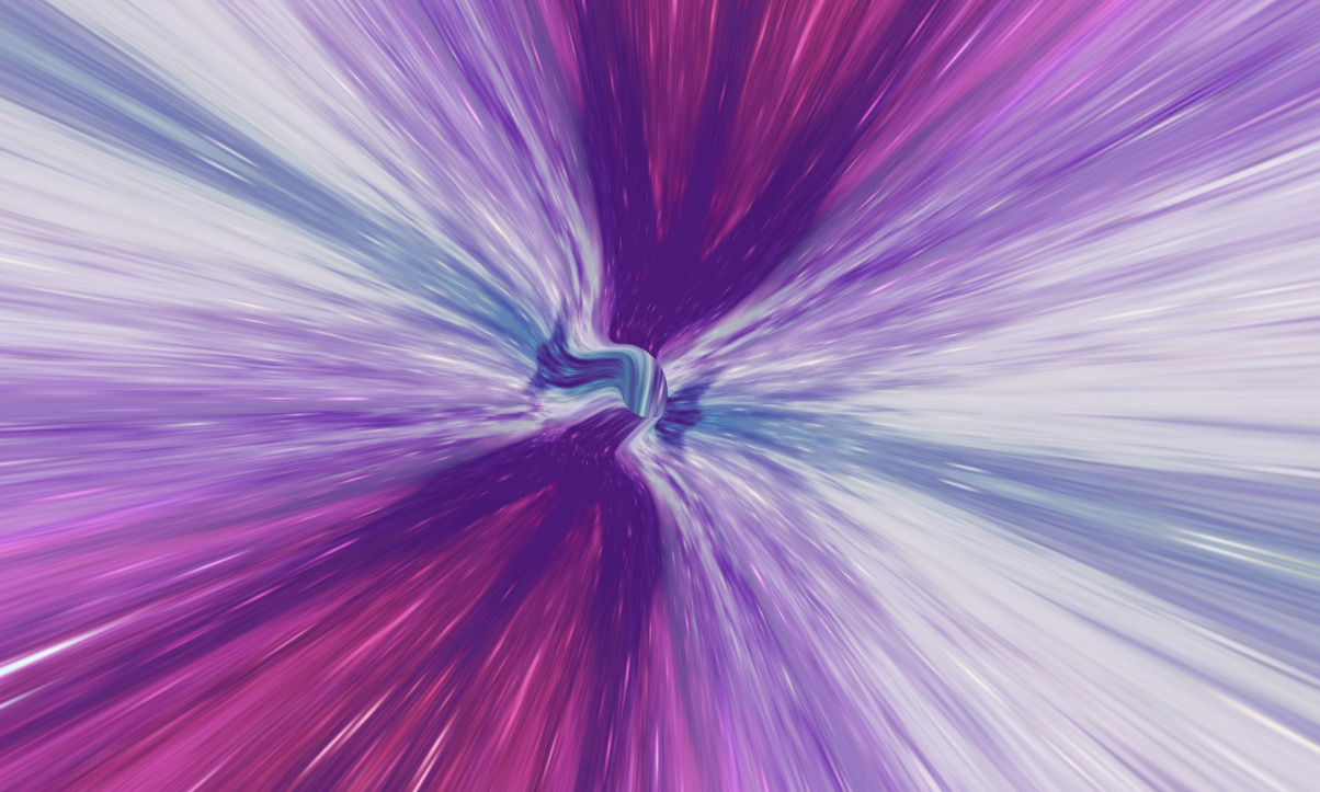 Screenshot of an hyperspace demo - Infinite Tubes with Three.js