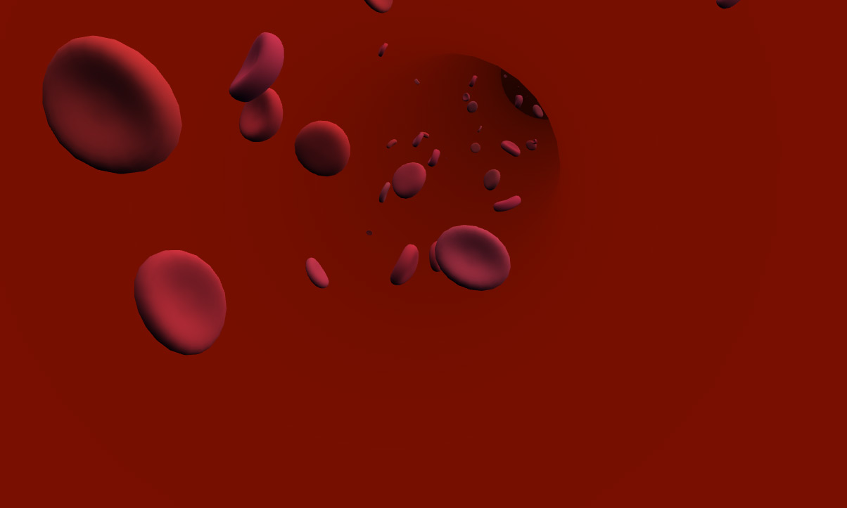 Screenshot of a blood vessel demo