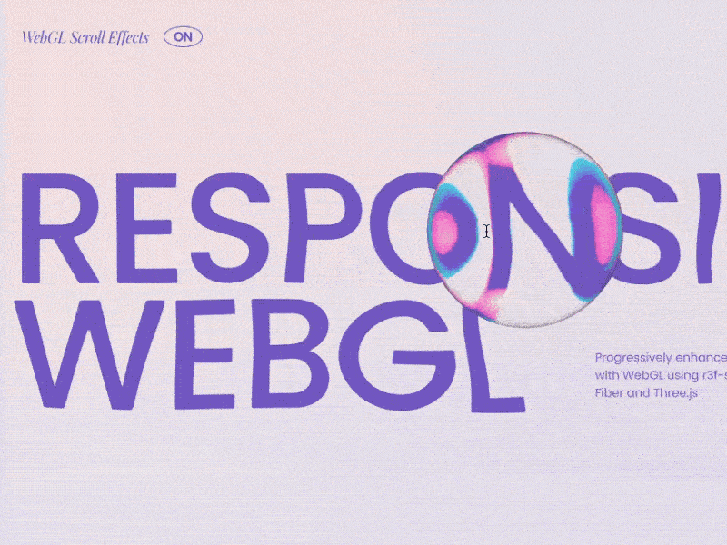 There are a lot of different ways to add WebGL effects to websites. However, building it in a way that is responsive, accessible, and easy to disable 