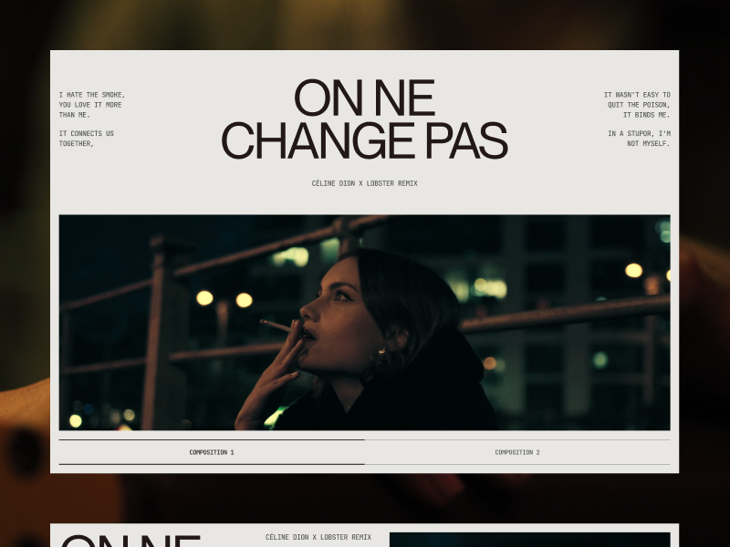 On Ne Change Pas: The Artistic Work Course of Behind a Gorgeous UI Animation
