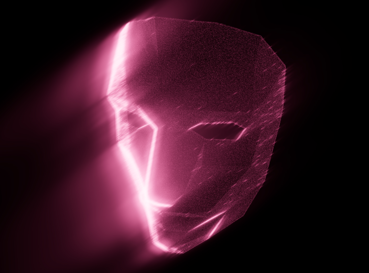 shining particles mask by dominik fojcik