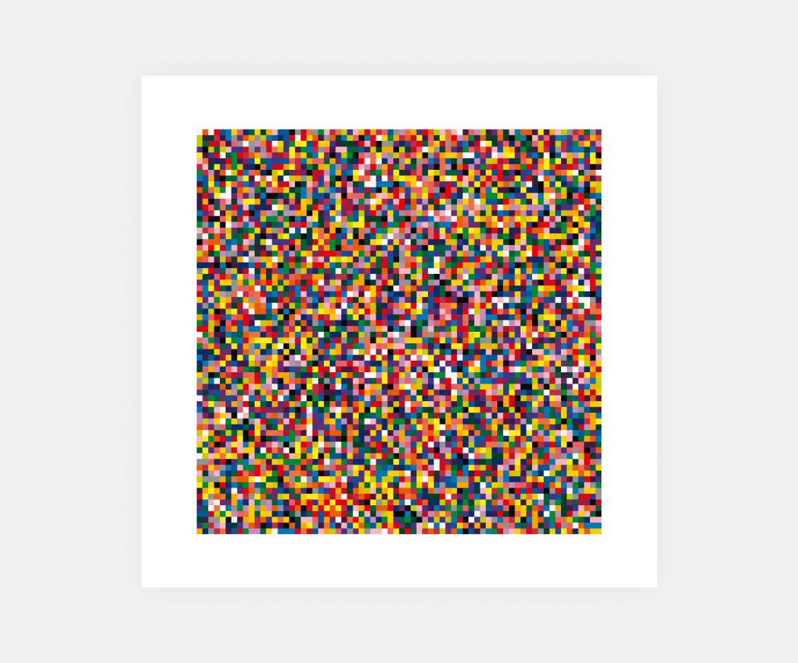 example of an generative artwork using the system created. It recreates Gerhard Ricther's work: 4900 Farben.