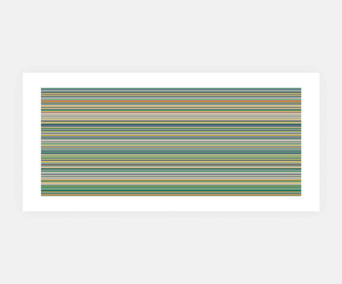 example of an generative artwork using the system created. It recreates Gerhard Ricther's work: stripes.