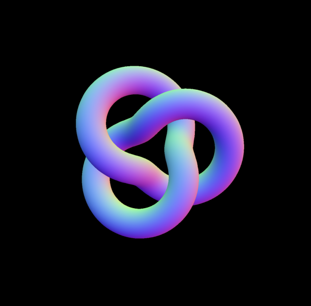 Rainbow torus knot