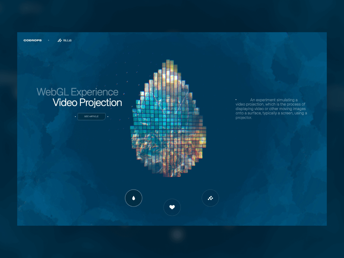Interactive Video Projection Mapping with Three.js